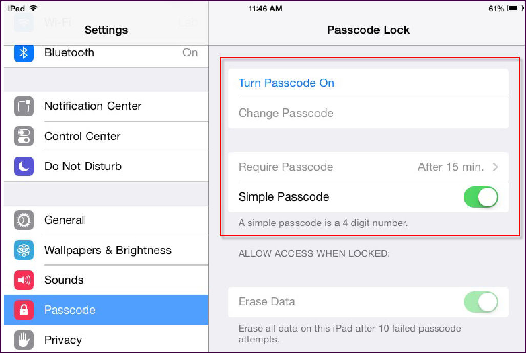 Passcode Set