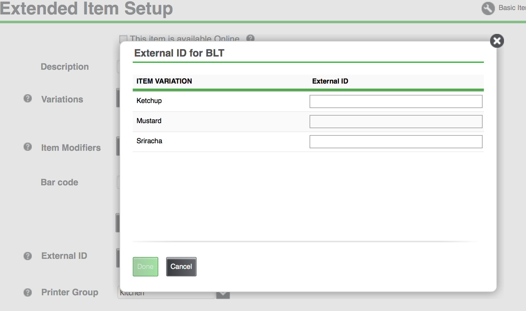 extended external ID ncr silver