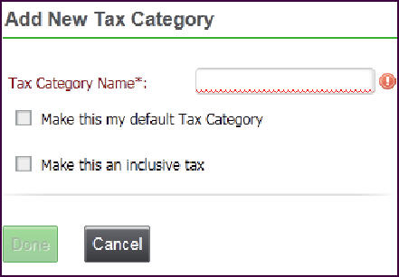 add tax category