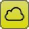 Yellow cloud icon